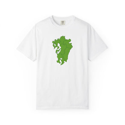 九州地方 地図デザイン Tシャツ｜ユニセックス コットンTシャツ