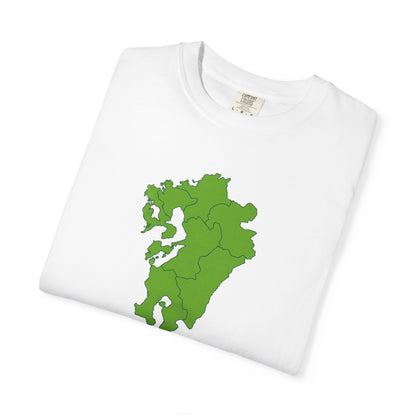 九州地方 地図デザイン Tシャツ｜ユニセックス コットンTシャツ