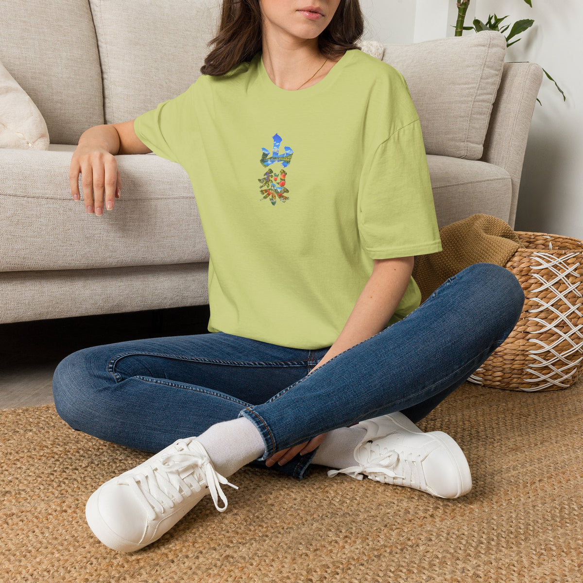 山梨 Tシャツ｜富士山・河口湖・ぶどう・桃・昇仙峡 毛筆漢字デザイン