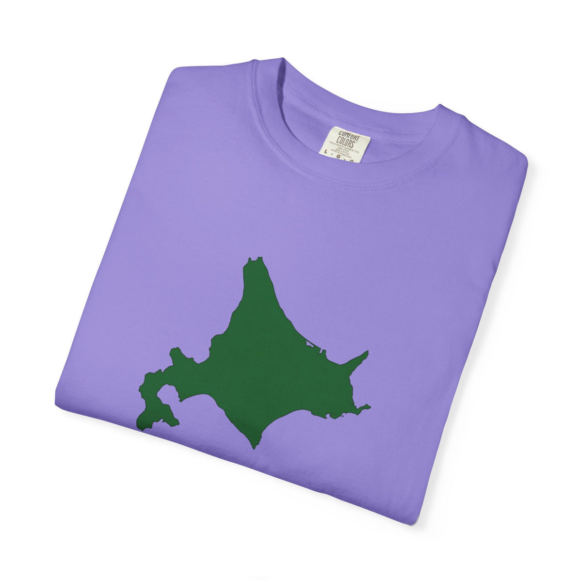 北海道 地図デザイン Tシャツ｜ユニセックス コットンTシャツ