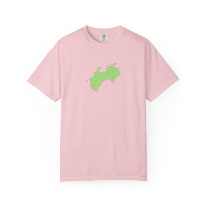 Shikoku Map T-Shirt | Japan Island & Coastal Map Design | Unisex Cotton Tee