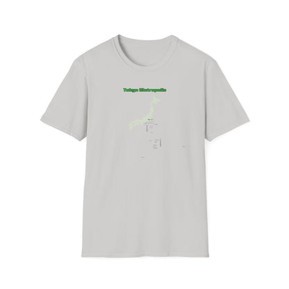 東京都 地図デザインTシャツ｜TOKYO METROPOLIS・伊豆諸島・小笠原諸島｜ユニセックス コットンTシャツ