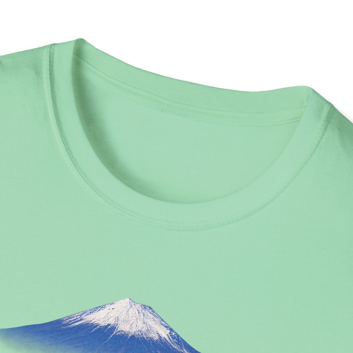 富士山 Tシャツ ― 日本、三保の松原から望む富士・毛筆漢字「富士山」FUJI SAN