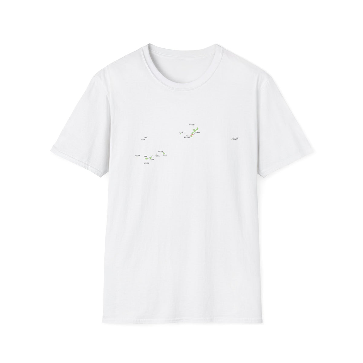 Okinawa Prefecture Map T-Shirt with Island Names & Naha | Japanese Geography Tee