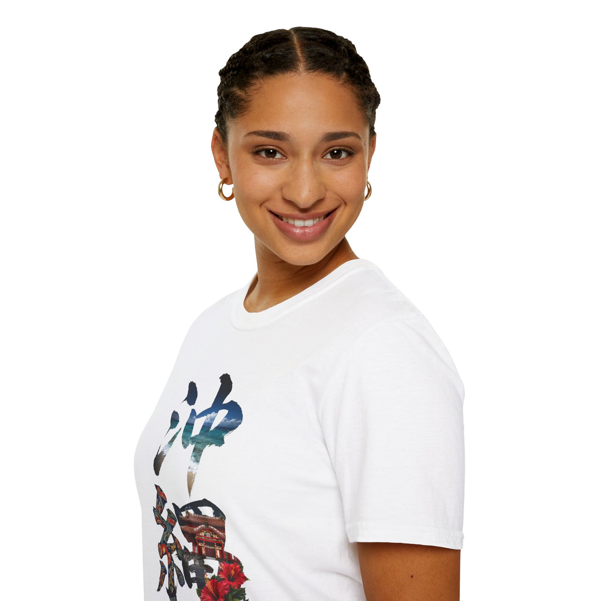 沖縄 Okinawa Kanji Nature T-Shirt | Tropical Japanese Brush Art Tee