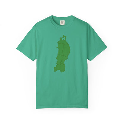 東北地方 地図デザイン Tシャツ｜ユニセックス コットンTシャツ