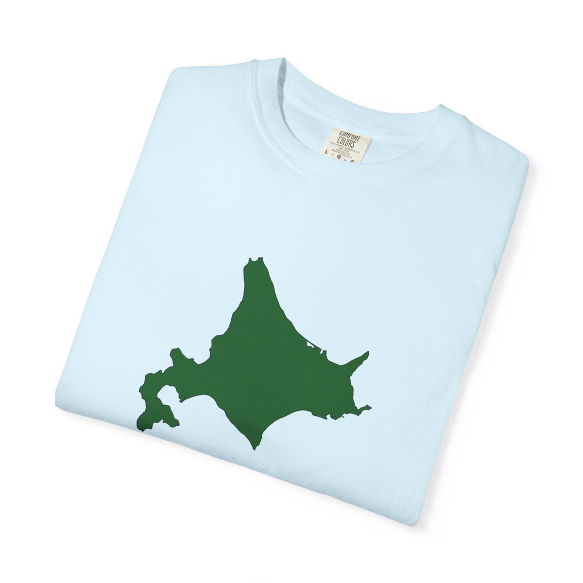北海道 地図デザイン Tシャツ｜ユニセックス コットンTシャツ