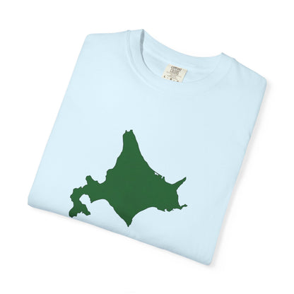 北海道 地図デザイン Tシャツ｜ユニセックス コットンTシャツ