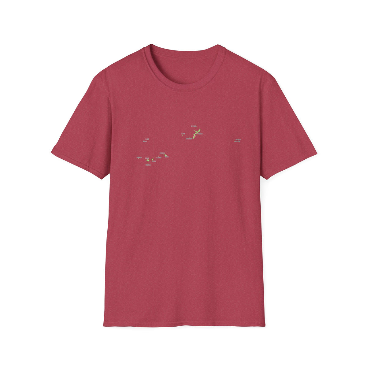 Okinawa Prefecture Map T-Shirt with Island Names & Naha | Japanese Geography Tee