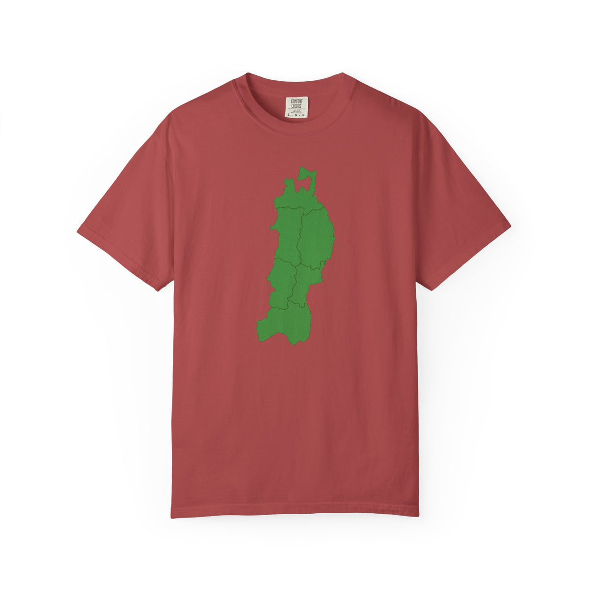 東北地方 地図デザイン Tシャツ｜ユニセックス コットンTシャツ