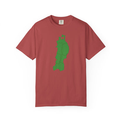 東北地方 地図デザイン Tシャツ｜ユニセックス コットンTシャツ