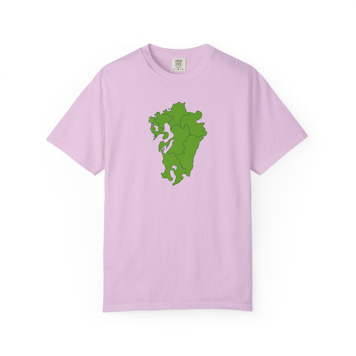 九州地方 地図デザイン Tシャツ｜ユニセックス コットンTシャツ