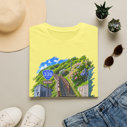 国道３３９号線　階段国道Tシャツ　 — 青森　道の駅４ヵ所ルートマップ